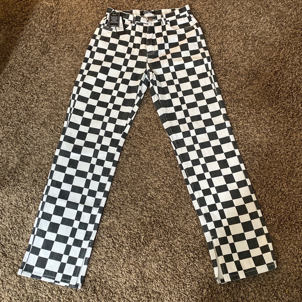 Dolls Kill Checkered Jeans
